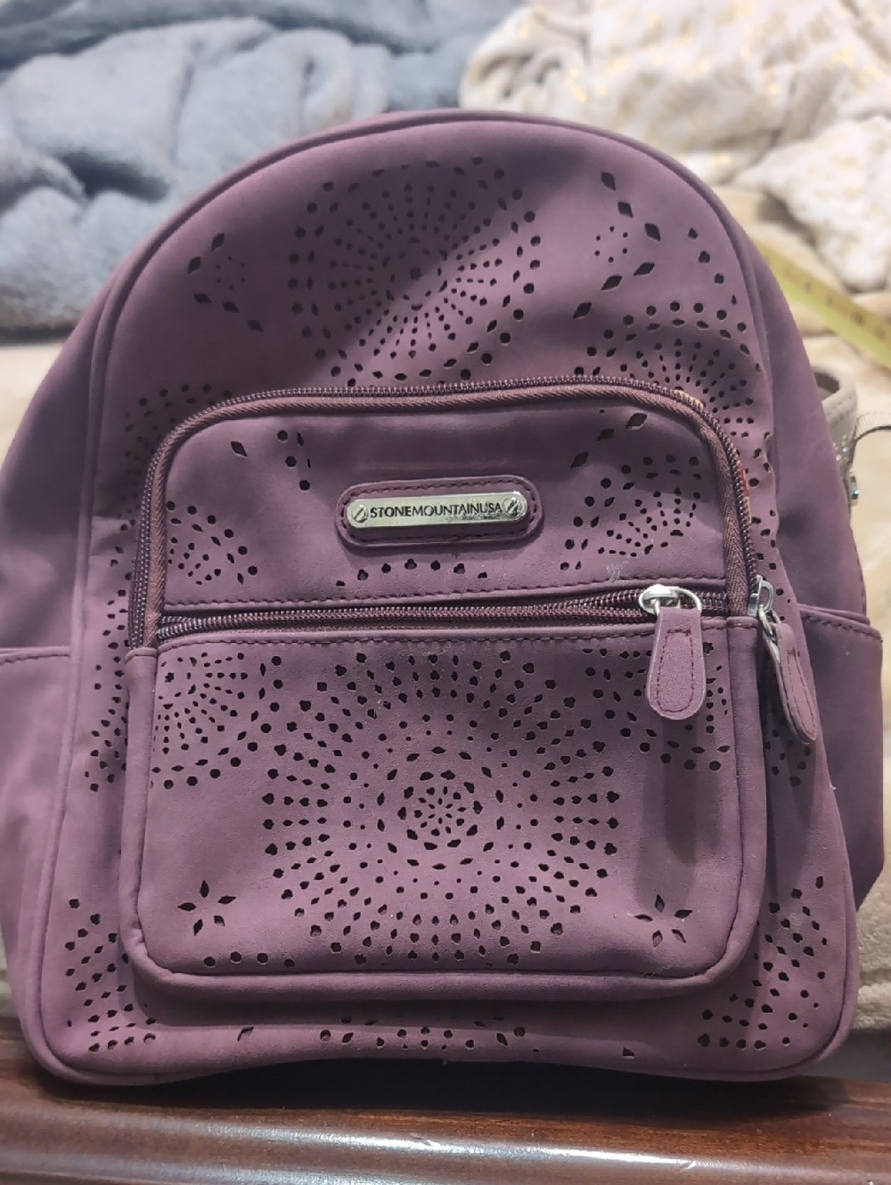 Stone Mountain Accessories Dusty Purple Laser-Cut Mini Backpack